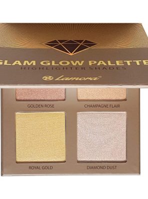 Highlighter Palette Makeup Glow Bronzer Powder Makeup Highlighter Kit With Mirror