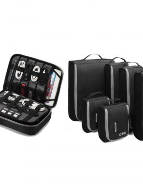 BAGSMART Electronics Organzier and Packing Cubes Set