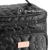 Travel Makeup Bag with Mirror Organizer for Women