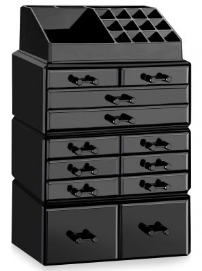 Makeup Organizer Acrylic Cosmetic Storage Drawers and Jewelry Display Box