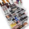 Cosmetics Makeup and Jewelry Storage Case Display Sets