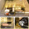 Glass Makeup Organizer Cosmetic and Jewelry Display Box