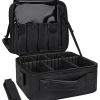 Makeup Case Leather Travel Makeup Bag 2 Layers