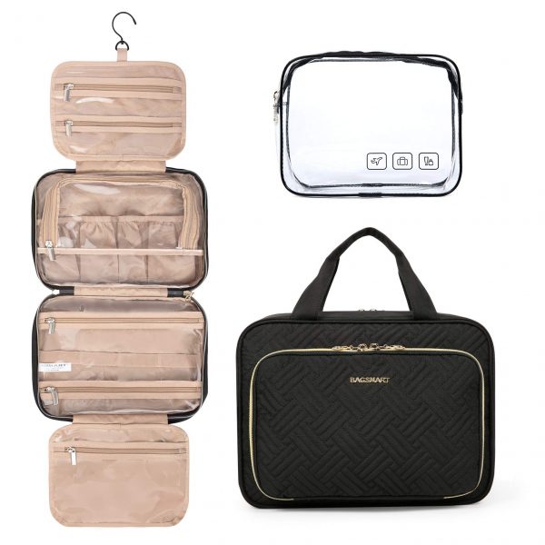 Toiletry Bag Hanging Travel Organizer 1 BAGSMART Toiletry Bag Hanging Travel Organizer