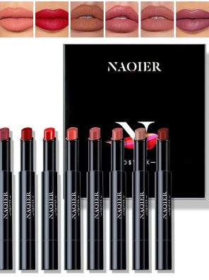 Matte Lipstick Set Nude Moisturizer Smooth Lip Stick