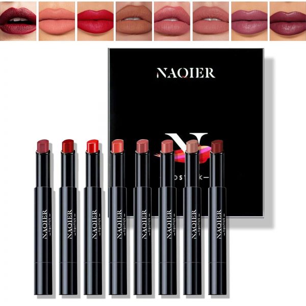 Matte Lipstick Set Nude Moisturizer Smooth Lip Stick