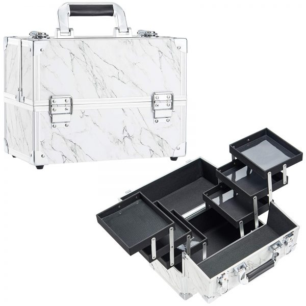 Costravio Large12 inch Makeup Train Case
