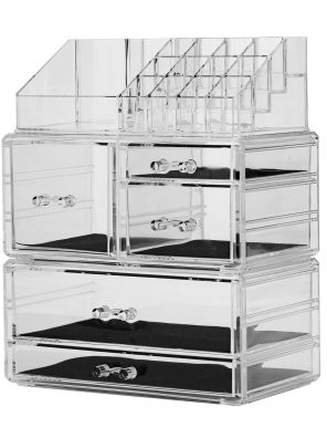 YBlifely Makeup Organizer, 3 Pieces Set