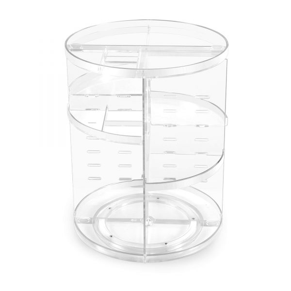 Rotating Makeup Organizer Carousel Vanity