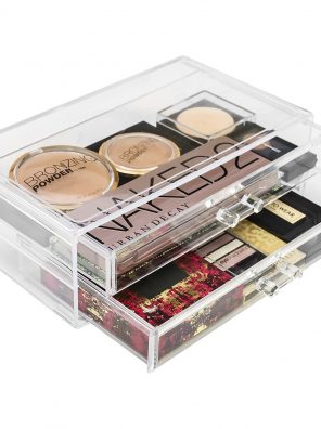 Sorbus Acrylic Cosmetics Makeup and Jewelry Storage Case