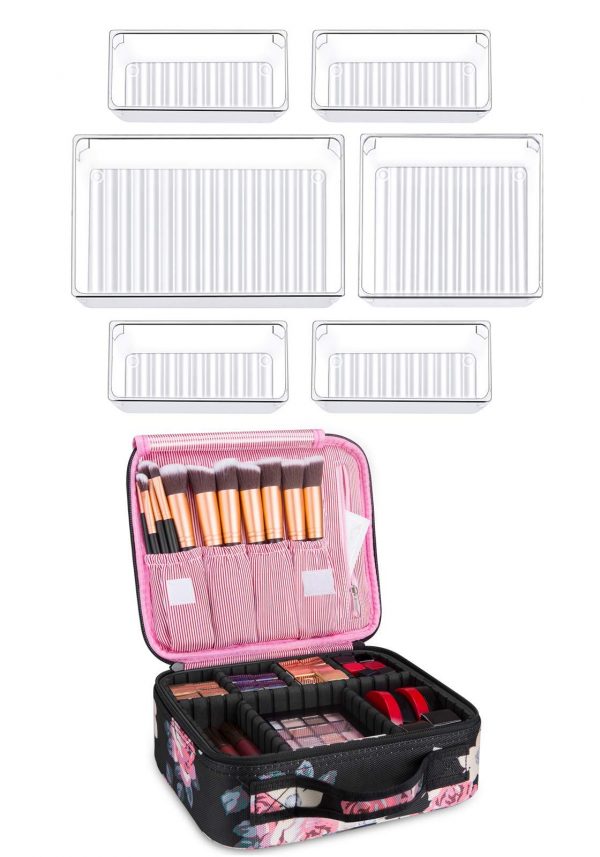Kootek 6 Pcs Desk Drawer Organizer with 3-Size