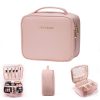 10-Inch Pink Makeup Bag: Your Stylish and Compact Travel Makeup Organizer