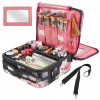 Kootek Travel Makeup Bag 2 Layer Portable