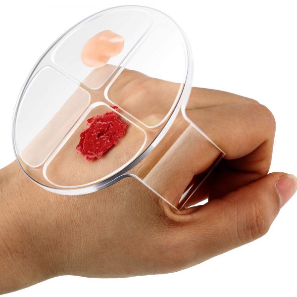 2 Pieces Hand Makeup Mixing Palette Makeup