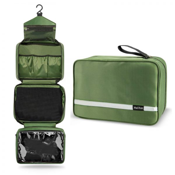 Journey Toiletry Bag for Males: Your Compact, Waterproof Travel Companion in Olive Inexperienced