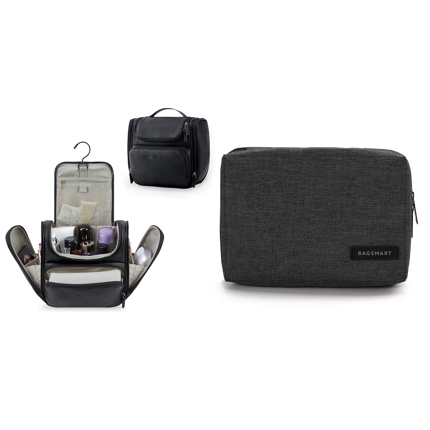 BAGSMART Toiletry Bag and Electronic Organizer