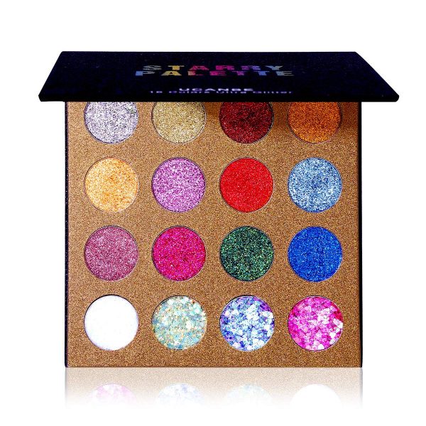UCANBE Pro Glitter Eyeshadow Palette Powder Makeup
