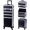 Makeup Train Case Large Storage Cosmetic Trolley 4 in 1 Large
