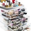 Sorbus Acrylic Cosmetic Makeup and Jewelry Storage Case