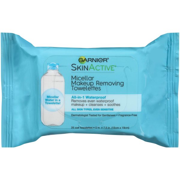 Garnier Makeup Remover Face Wipes for Waterproof