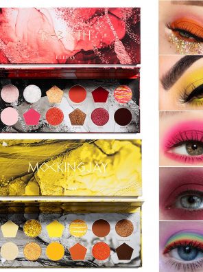 Eyeshadow Palette, Red Eyeshadow Palette Sunset 24 Colors