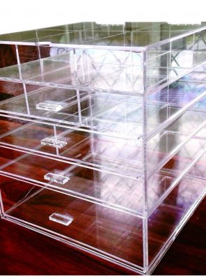 Beauty Cube 5 Tier Drawers Acrylic Cosmetic organizer Handmade