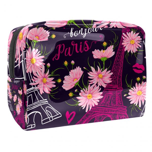 Portable Makeup Bag with Zipper for Women