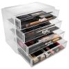 Cosmetics Makeup and Jewelry Storage Case Display