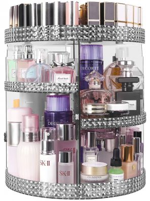 HEMTROY 360 Degree Rotating Makeup Organizer