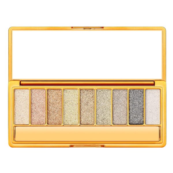 9-shade Glitter Eyeshadow Palette with vibrant sparkling colors, perfect for creating versatile eye looks