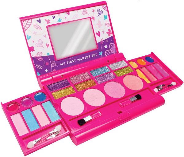 Makeup Set Fold Out Makeup Palette with Mirror and Secure Close