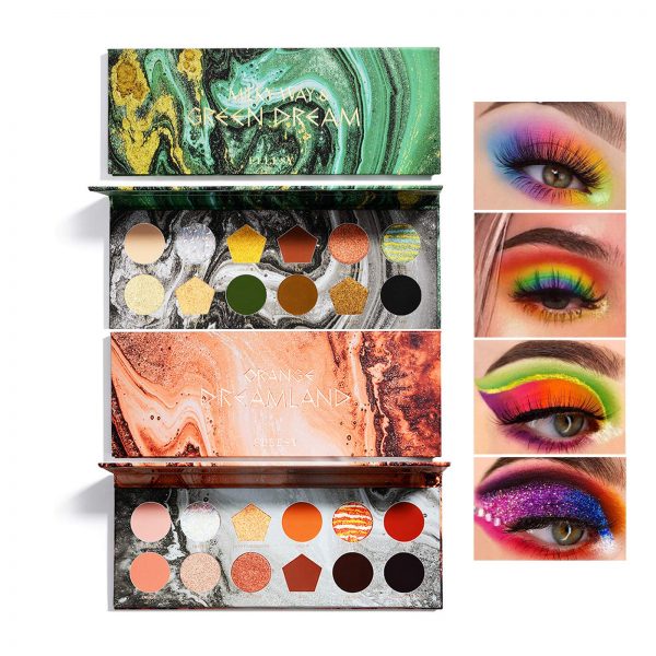 Green Eyeshadow Palette Matte and Glitter