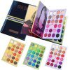 A sleek, colorful Matte Shimmer Pigmented Eye Makeup Palette featuring vibrant shades, with shimmers, mattes, and glitters perfect for any occasion