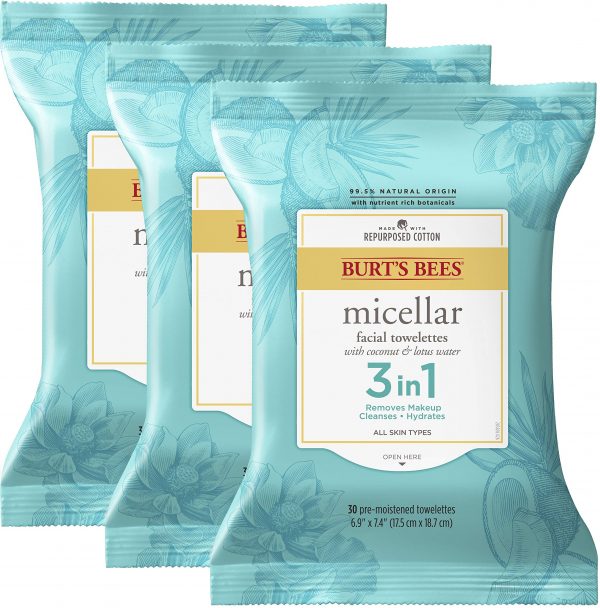 Burts Bees Micellar Makeup Removing Towelettes