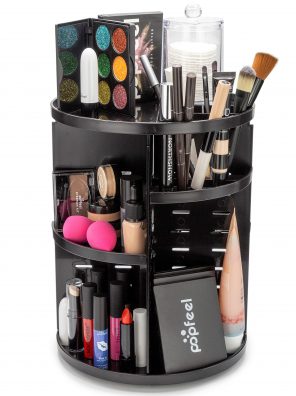 BROOKSTONE 360° Spin Cosmetic Display Case for Vanity