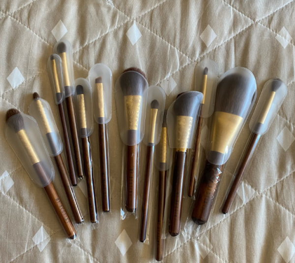 Makeup brushes tool with cosmetic bag